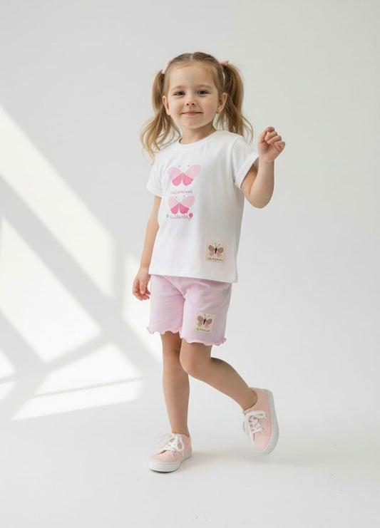 set met vlinderprint