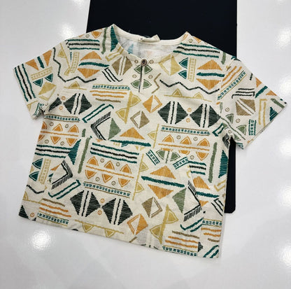Trendy geprint T-shirt