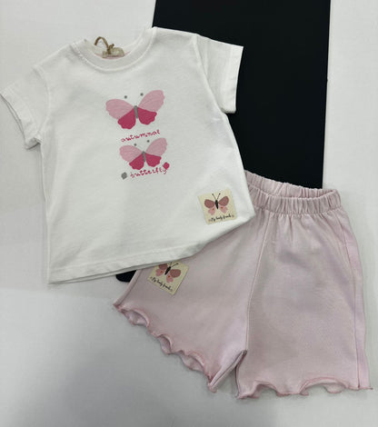 set met vlinderprint